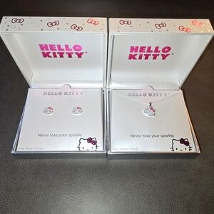 Hello Kitty Silver Plated Jewelry Set